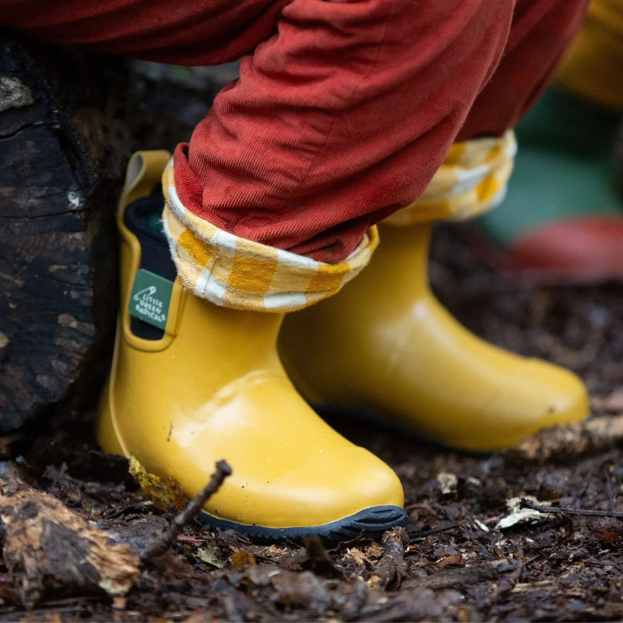 Gold Lined Ankle Wellington Fair Rubber Natural Waterproof Boots