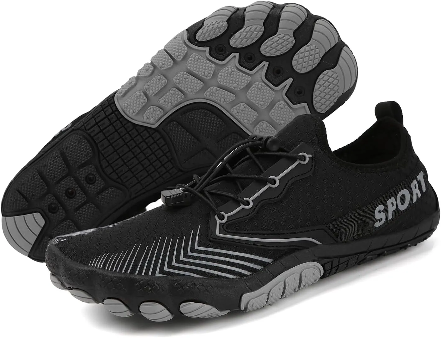 GUNIYIFS Water Shoes Men Women Adult Quick-Dry Aqua Sock Barefoot Footwear, Non-Slip Hike Barefoot Shoes Unisex Athletic Beach