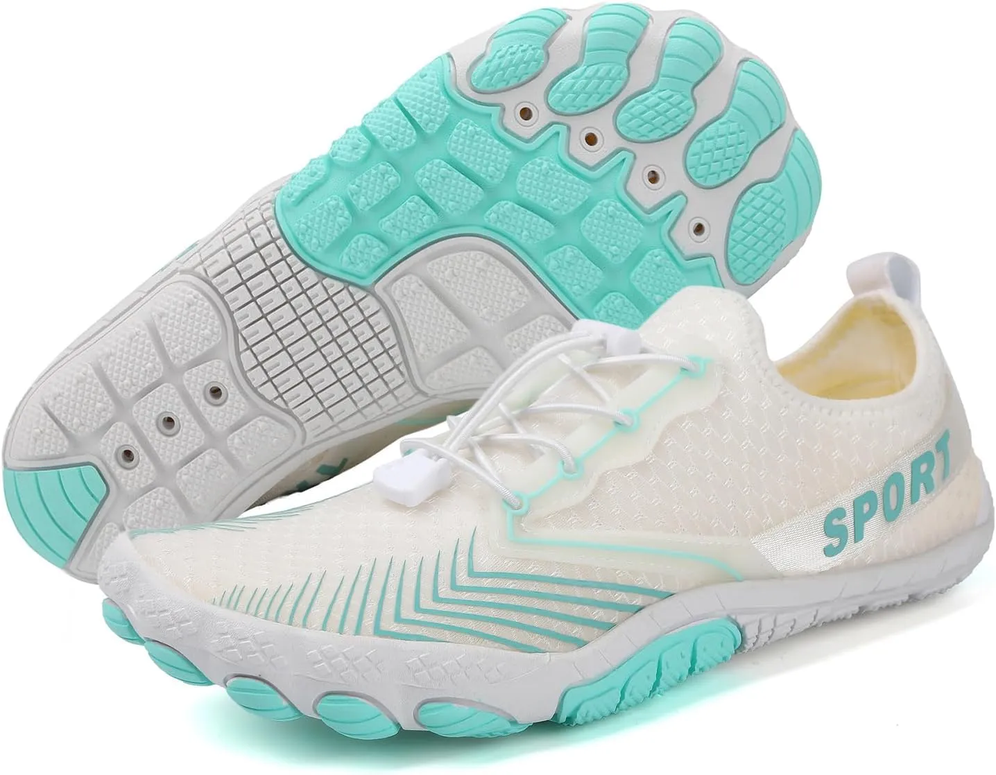 GUNIYIFS Water Shoes Men Women Adult Quick-Dry Aqua Sock Barefoot Footwear, Non-Slip Hike Barefoot Shoes Unisex Athletic Beach