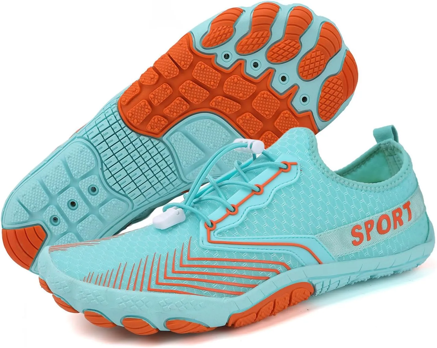 GUNIYIFS Water Shoes Men Women Adult Quick-Dry Aqua Sock Barefoot Footwear, Non-Slip Hike Barefoot Shoes Unisex Athletic Beach
