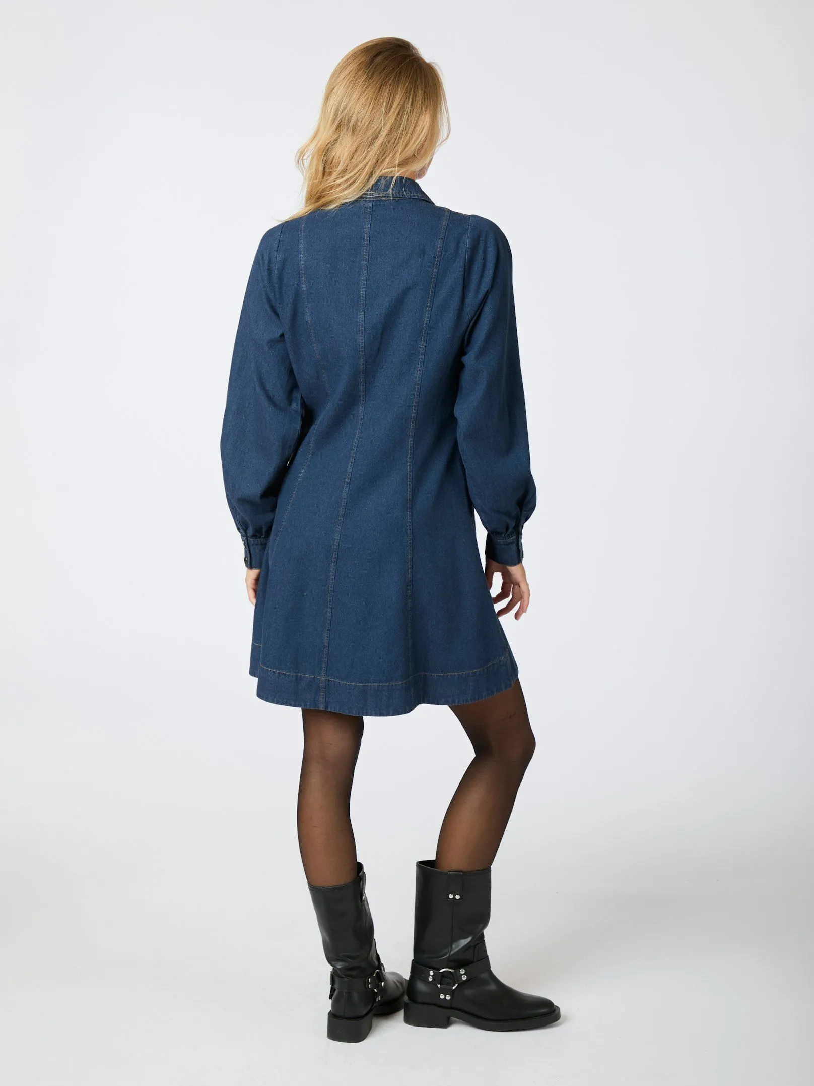 Hanne Denim Dress - Dark Blue