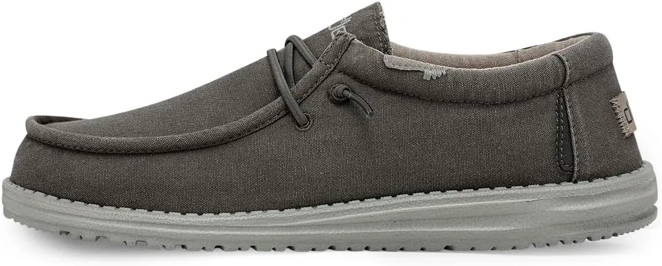 Hey Dude Men's Wally Wash | Men??s Shoes Lace Up Loafers Comfortable & Light-Weight