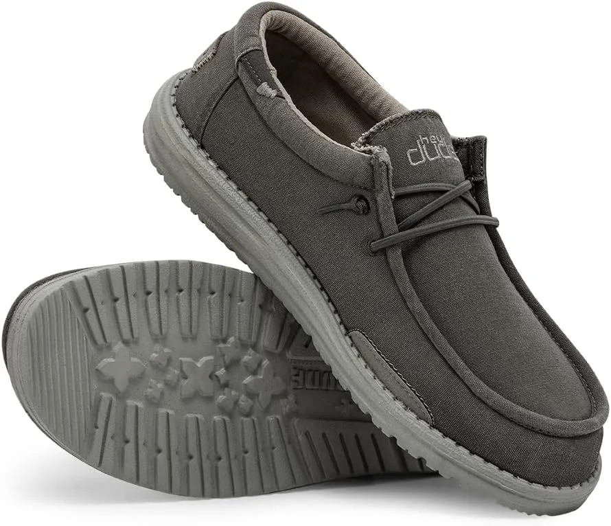 Hey Dude Men's Wally Wash | Men??s Shoes Lace Up Loafers Comfortable & Light-Weight