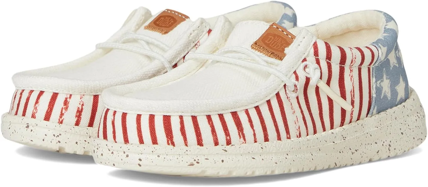 Hey Dude Unisex-Child Wally Americana Loafer