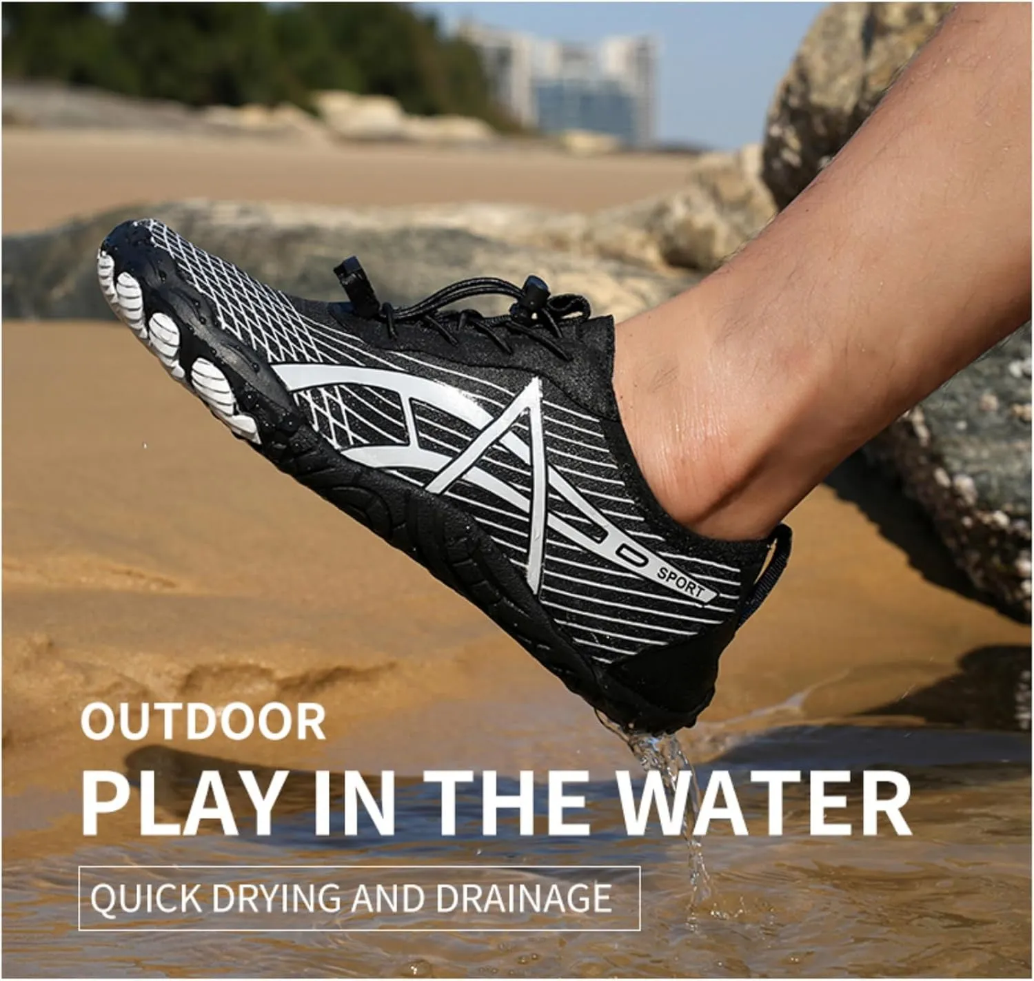 Hike Barefoot Shoes Women Men, Non-Slip Wide Toe Box Quick Dry Footwear, Minimalist Water Shoes Beach Running Walking Sneakers