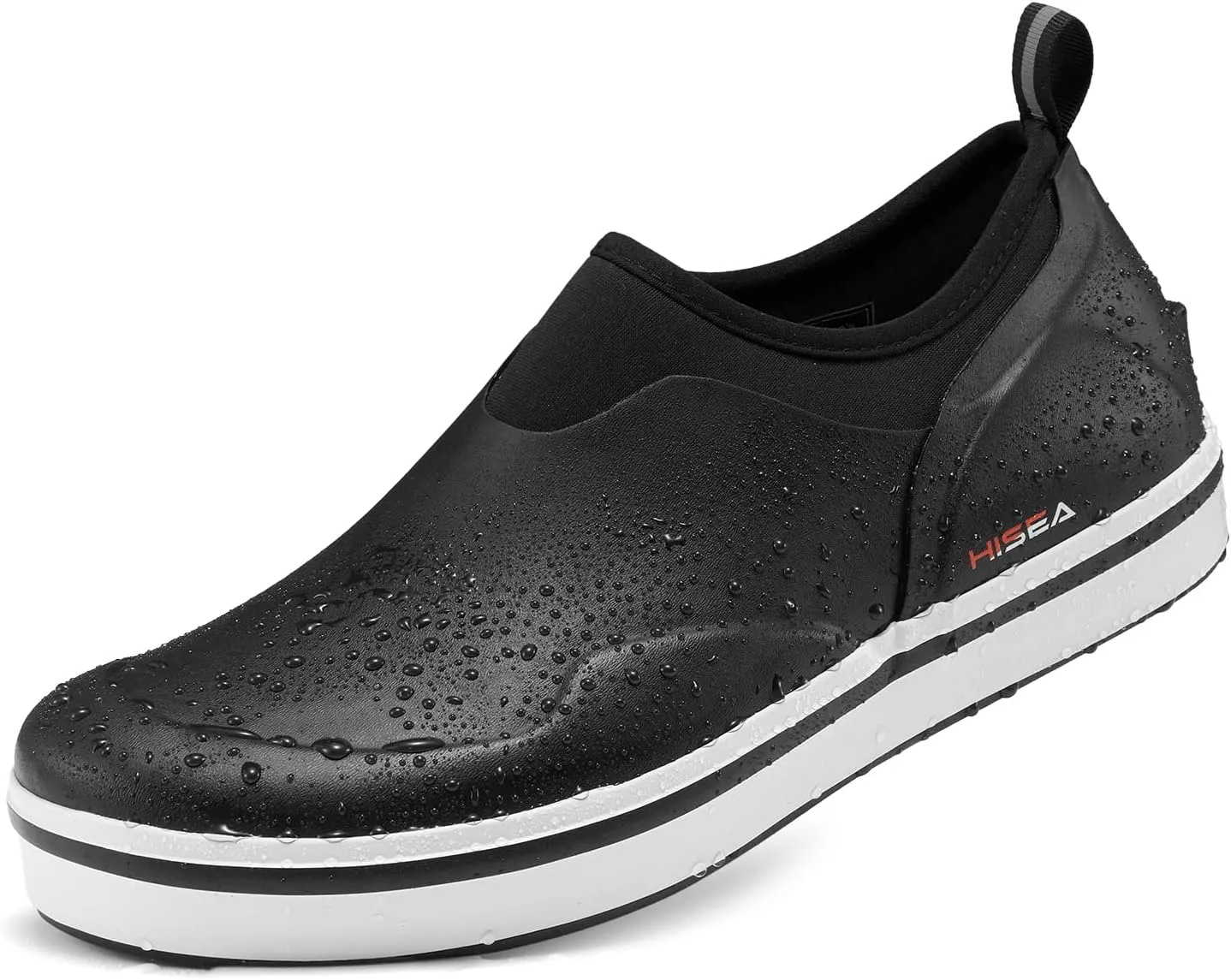 HISEA Men's Deck Rain Shoes Waterproof Rain Boots Neoprene Mud Garden Shoes for Lawn Care, Gardening, Farming