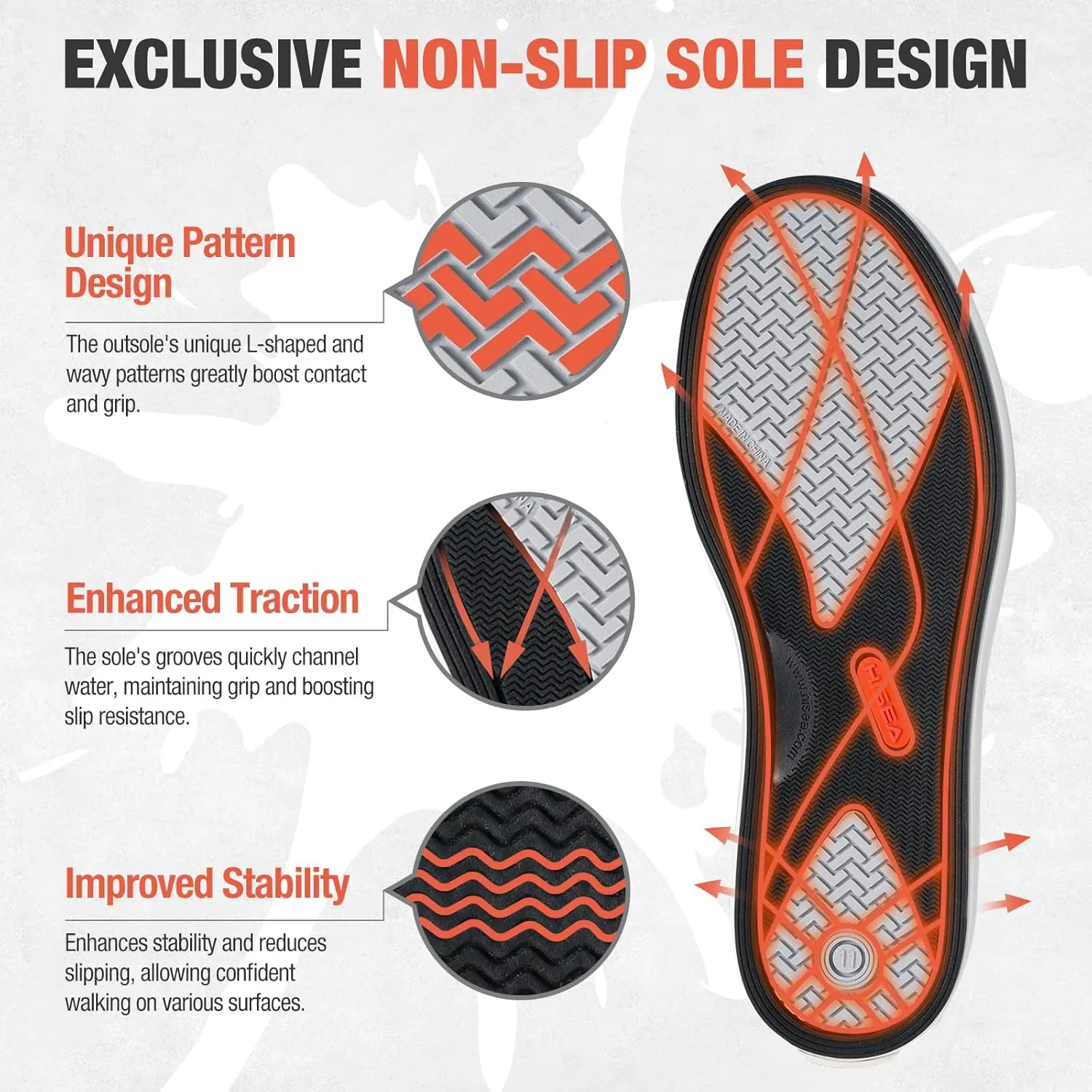 HISEA Men's Deck Rain Shoes Waterproof Rain Boots Neoprene Mud Garden Shoes for Lawn Care, Gardening, Farming