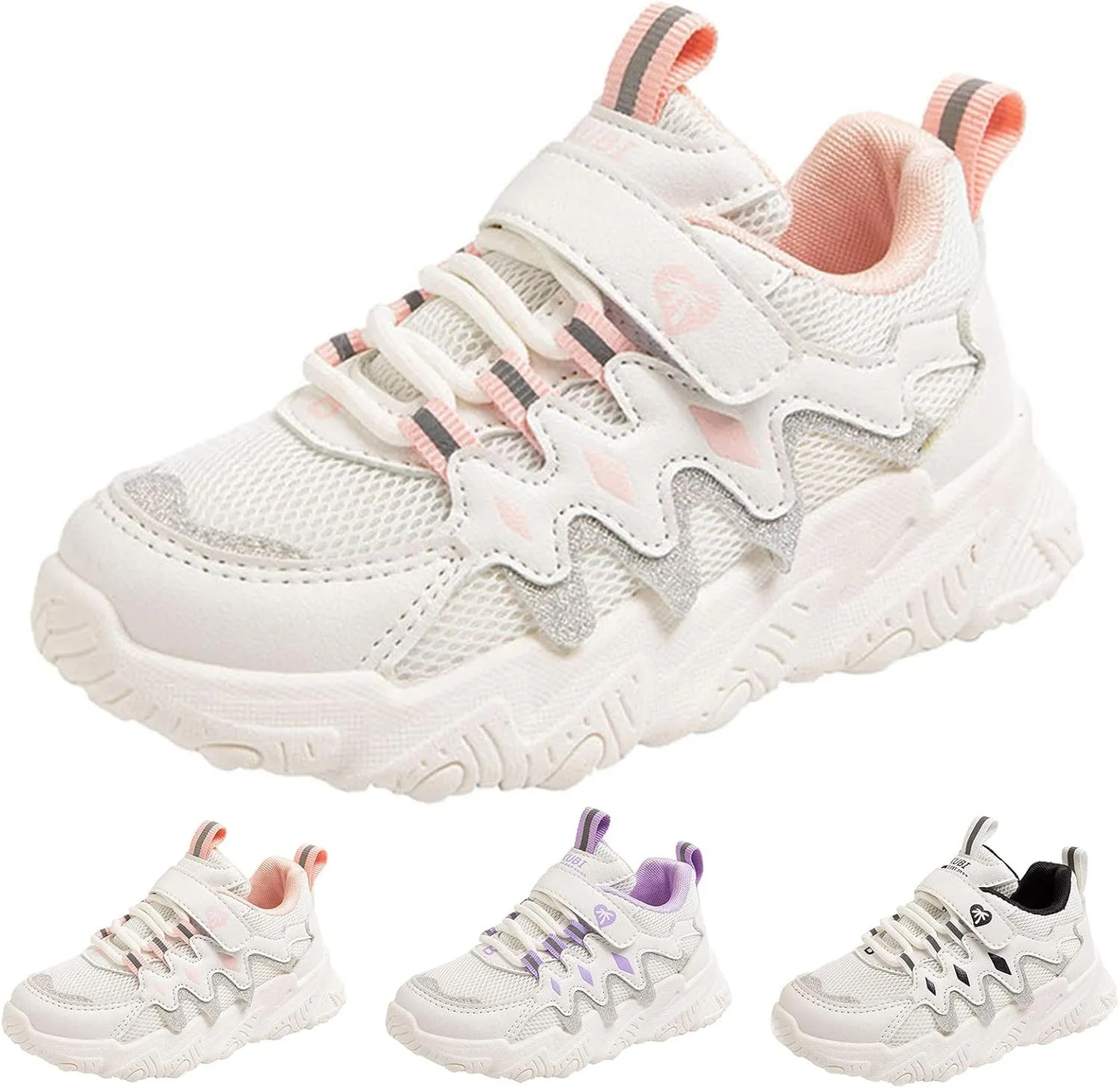 IWIHMIV Kids Sneaker for Boys Girls Running Tennis Shoes Lightweight Breathable Sport Athletic Casual Sports Shoes