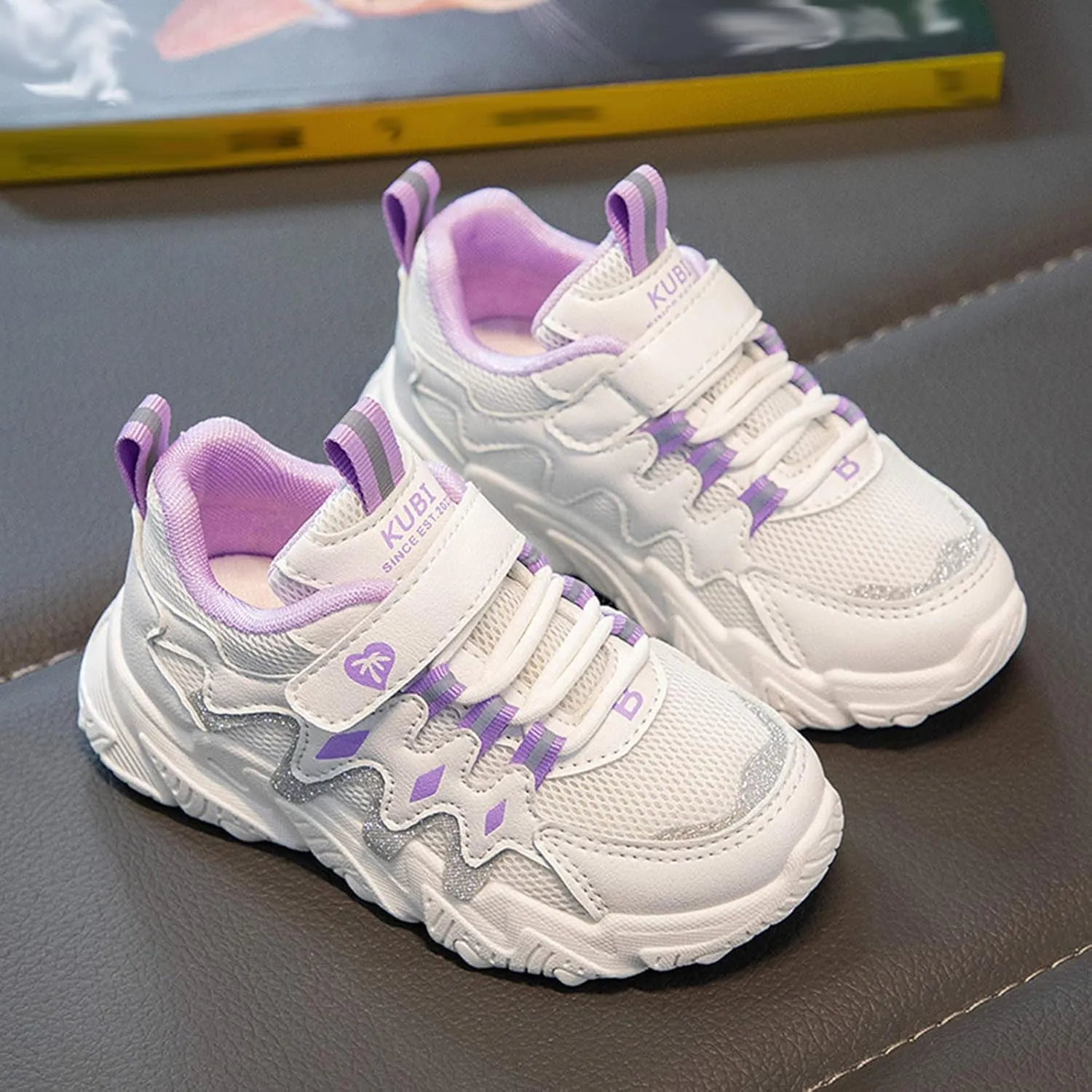 IWIHMIV Kids Sneaker for Boys Girls Running Tennis Shoes Lightweight Breathable Sport Athletic Casual Sports Shoes