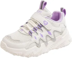 IWIHMIV Kids Sneaker for Boys Girls Running Tennis Shoes Lightweight Breathable Sport Athletic Casual Sports Shoes