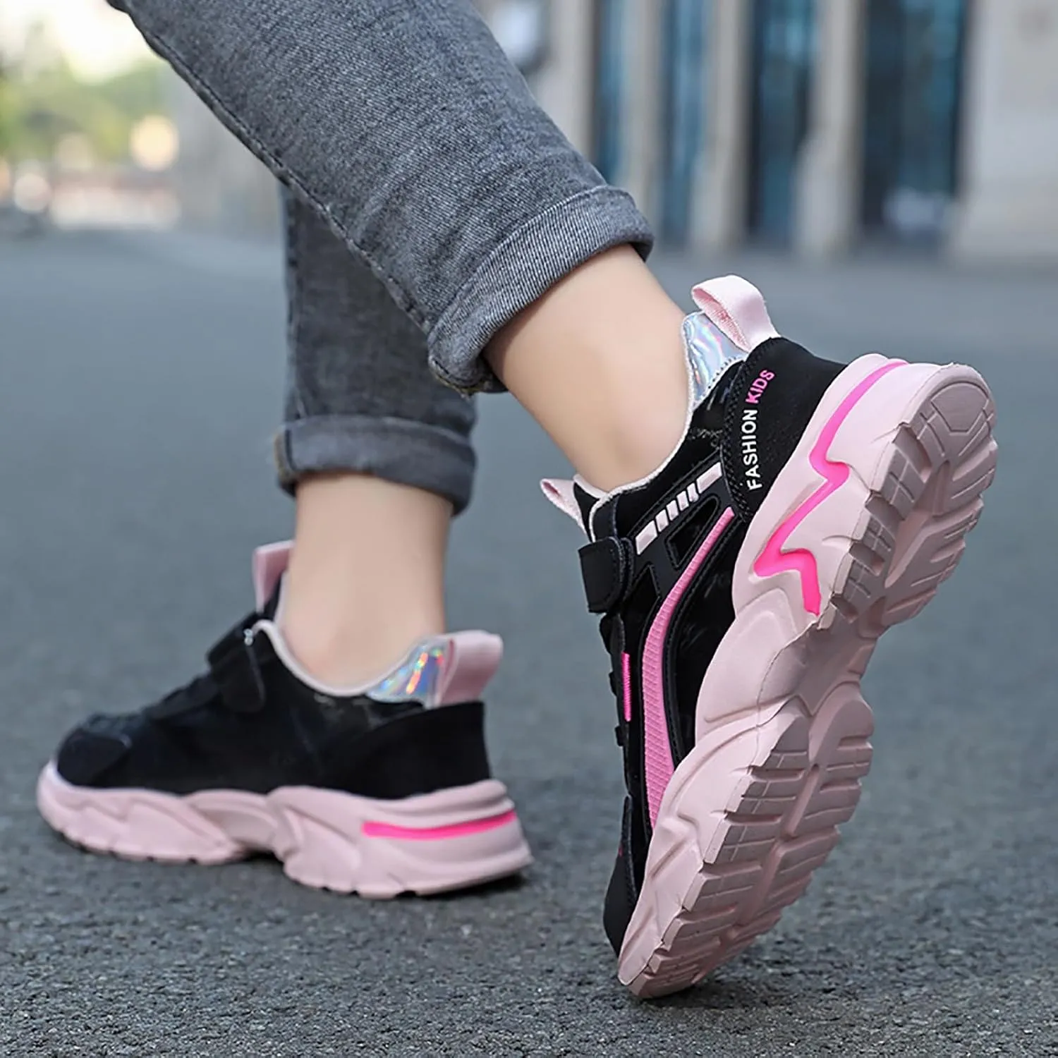 IWIHMIV Toddler Running Shoes Boys Girls Kids Sneakers Tennis Sports Walking Lightweight Breathable Toddler Slip On Shoes Boy