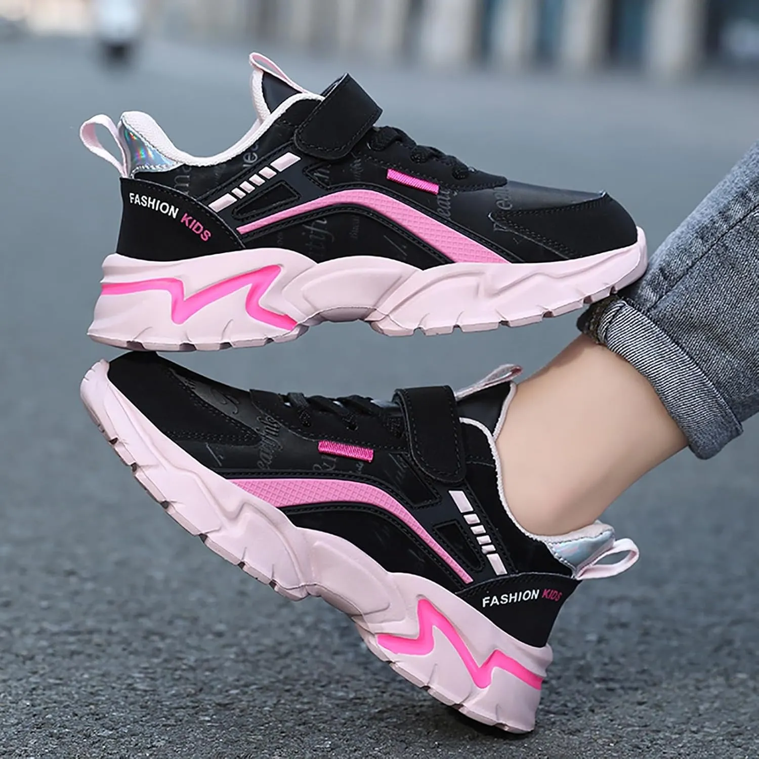 IWIHMIV Toddler Running Shoes Boys Girls Kids Sneakers Tennis Sports Walking Lightweight Breathable Toddler Slip On Shoes Boy