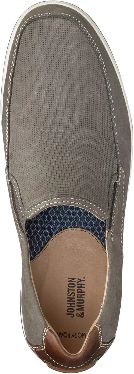 Johnston & Murphy Men??s Bowling Moc Venetian Shoe | Ultra-Lightweight Cushioning | Soft Nubuck