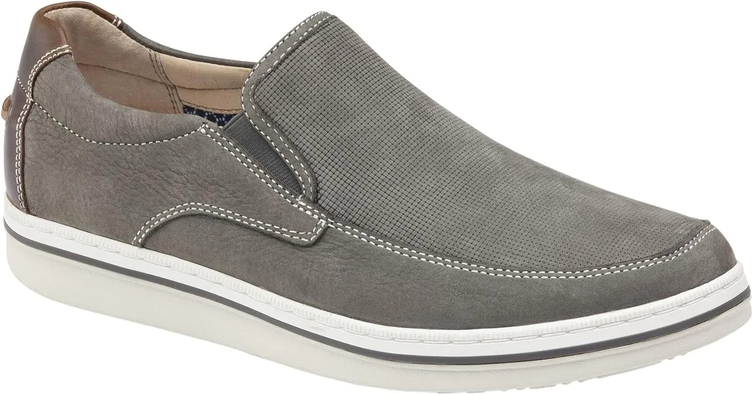 Johnston & Murphy Men??s Bowling Moc Venetian Shoe | Ultra-Lightweight Cushioning | Soft Nubuck