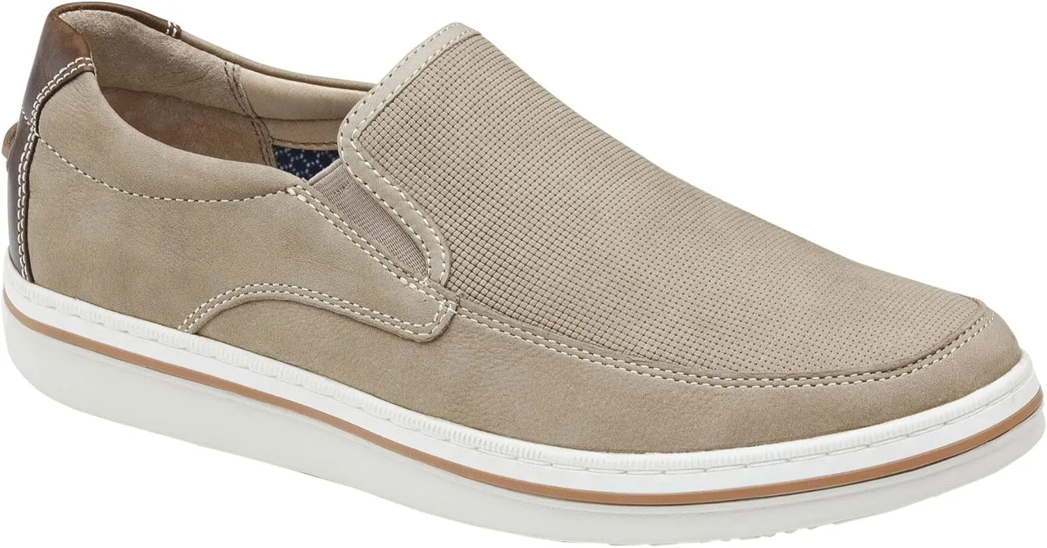 Johnston & Murphy Men??s Bowling Moc Venetian Shoe | Ultra-Lightweight Cushioning | Soft Nubuck