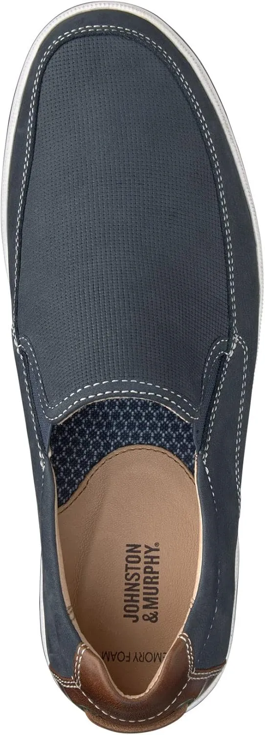 Johnston & Murphy Men??s Bowling Moc Venetian Shoe | Ultra-Lightweight Cushioning | Soft Nubuck