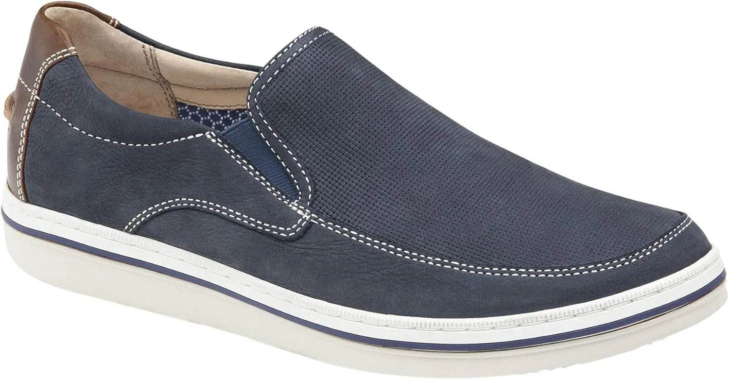 Johnston & Murphy Men??s Bowling Moc Venetian Shoe | Ultra-Lightweight Cushioning | Soft Nubuck