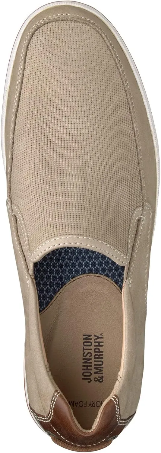 Johnston & Murphy Men??s Bowling Moc Venetian Shoe | Ultra-Lightweight Cushioning | Soft Nubuck