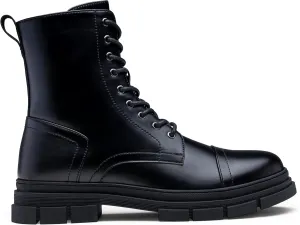 Jousen Men's Boots Fashion High Top Motorcycle Boots Waterproof Boots for Men