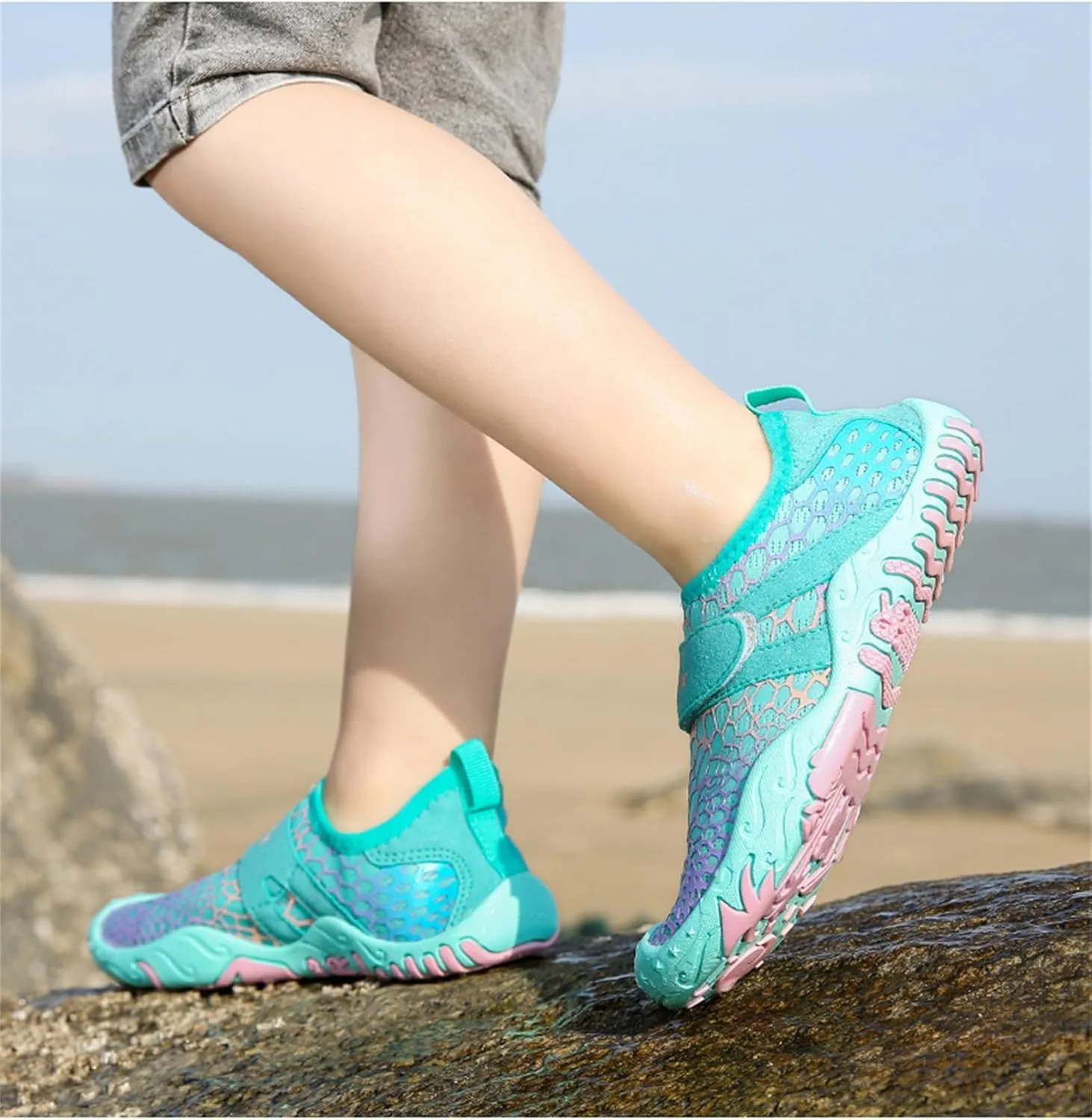 Kids Barefoot Shoes Boys Girls Wide Toe Box Barefoot Shoes Lightweight Slip On Walking Tennis Shoes Zero Drop Minimalist Sneakers Waterproof Breathable Shoes Toddler Barefoot Hiking Shoes