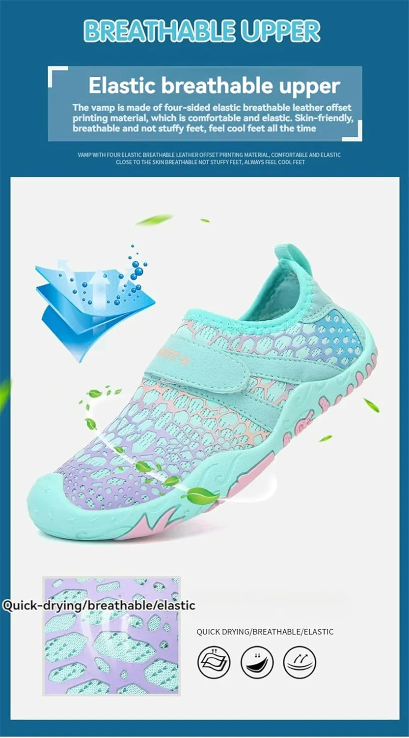 Kids Barefoot Shoes Boys Girls Wide Toe Box Barefoot Shoes Lightweight Slip On Walking Tennis Shoes Zero Drop Minimalist Sneakers Waterproof Breathable Shoes Toddler Barefoot Hiking Shoes