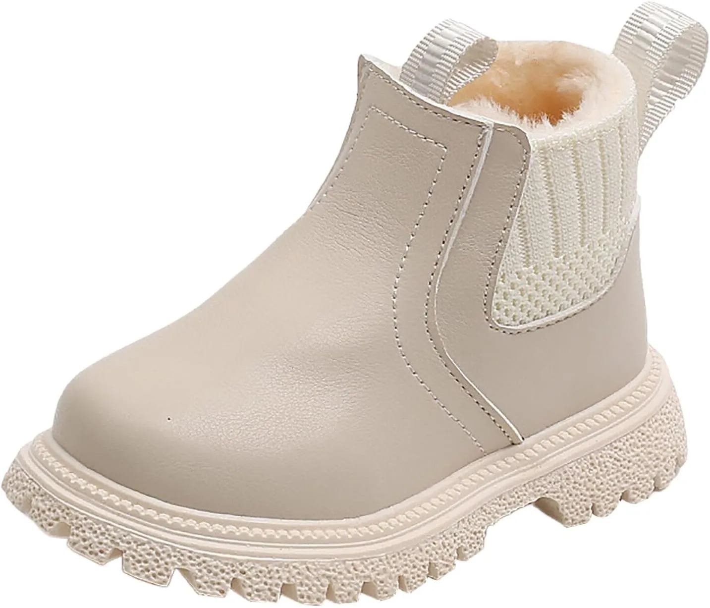 Kid's Girl Winter Snow Booties Faux Leather Ankle Boots Waterproof Outdoor Short Boots Keep Warm Fashion Shoes