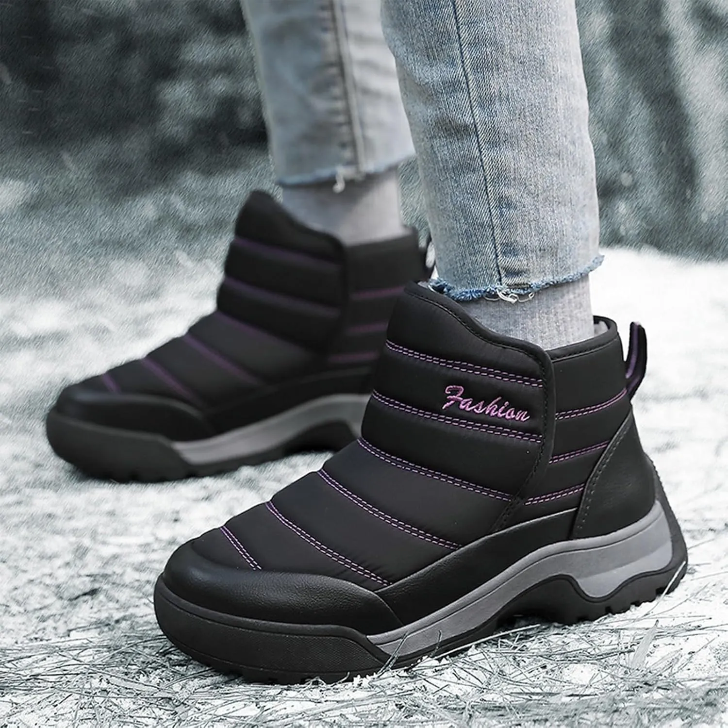 Knee High Snow Boots for Women Anti Slip Boots For Women Snow Boots Waterproof Womens Insulated Snow Boots