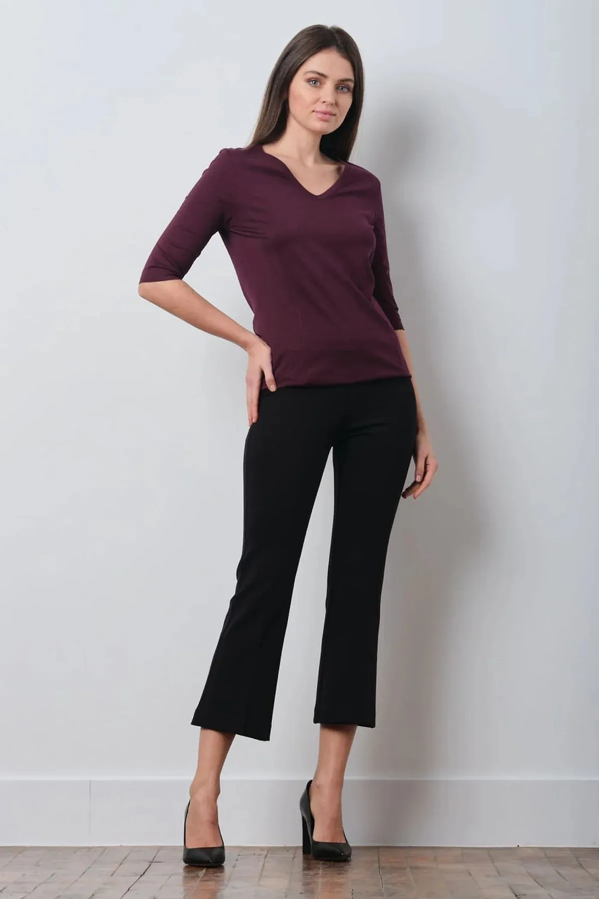 Leo Crop Flare | Black Freedom