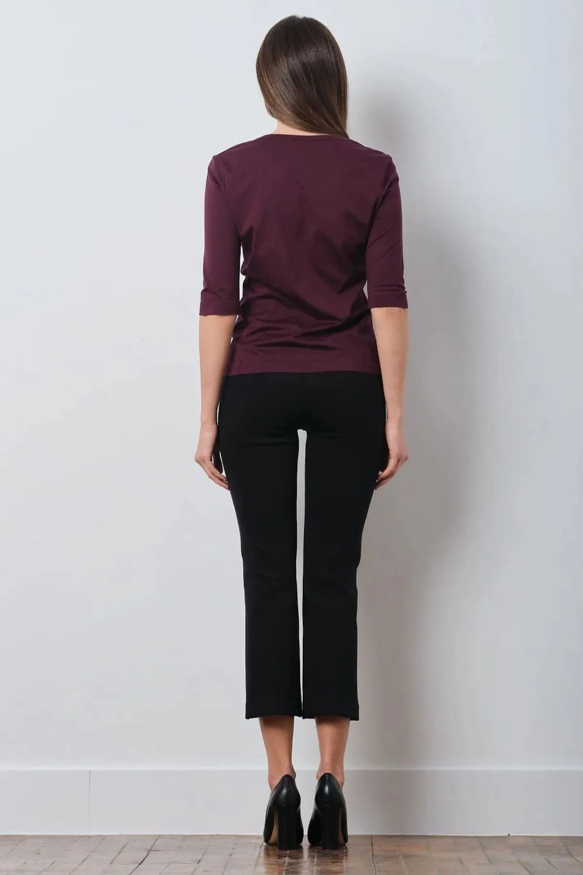 Leo Crop Flare | Black Freedom