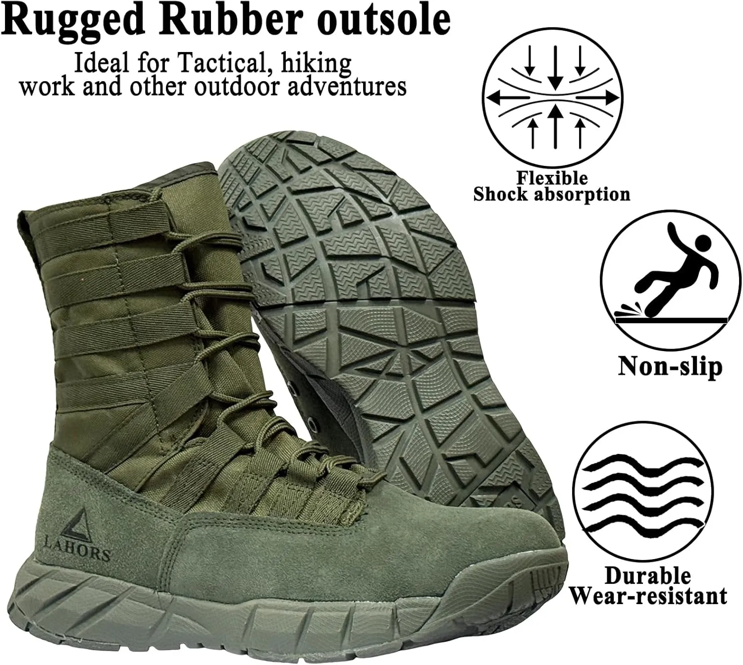 Lightweight Military Tactical Combat Boots Men Outdoor Hiking Desert Army Boots Breathable Male Jungle Shoes Man Side Zipper