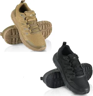 M-Tac Adventure-Ready Footwear Duo Sport Tactical Running Hiking Sneakers for Men - Mesh Lightweight in Coyote & Black (Size 10.5)