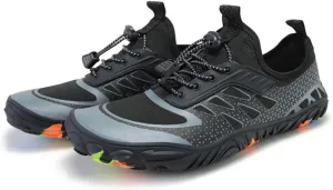 Men Water Shoes Barefoot Swimming Shoes Quick Drying River Sea Water Sneakers Women Upstream Shoes Breathable Hiking Swimming Shoes Wading Shoe (Color : Black, Size : 5.5)
