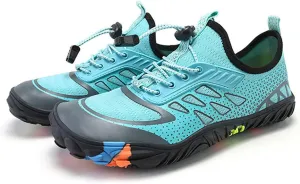 Men Water Shoes Barefoot Swimming Shoes Quick Drying River Sea Water Sneakers Women Upstream Shoes Breathable Hiking Swimming Shoes Wading Shoe (Color : Blue, Size : 6)