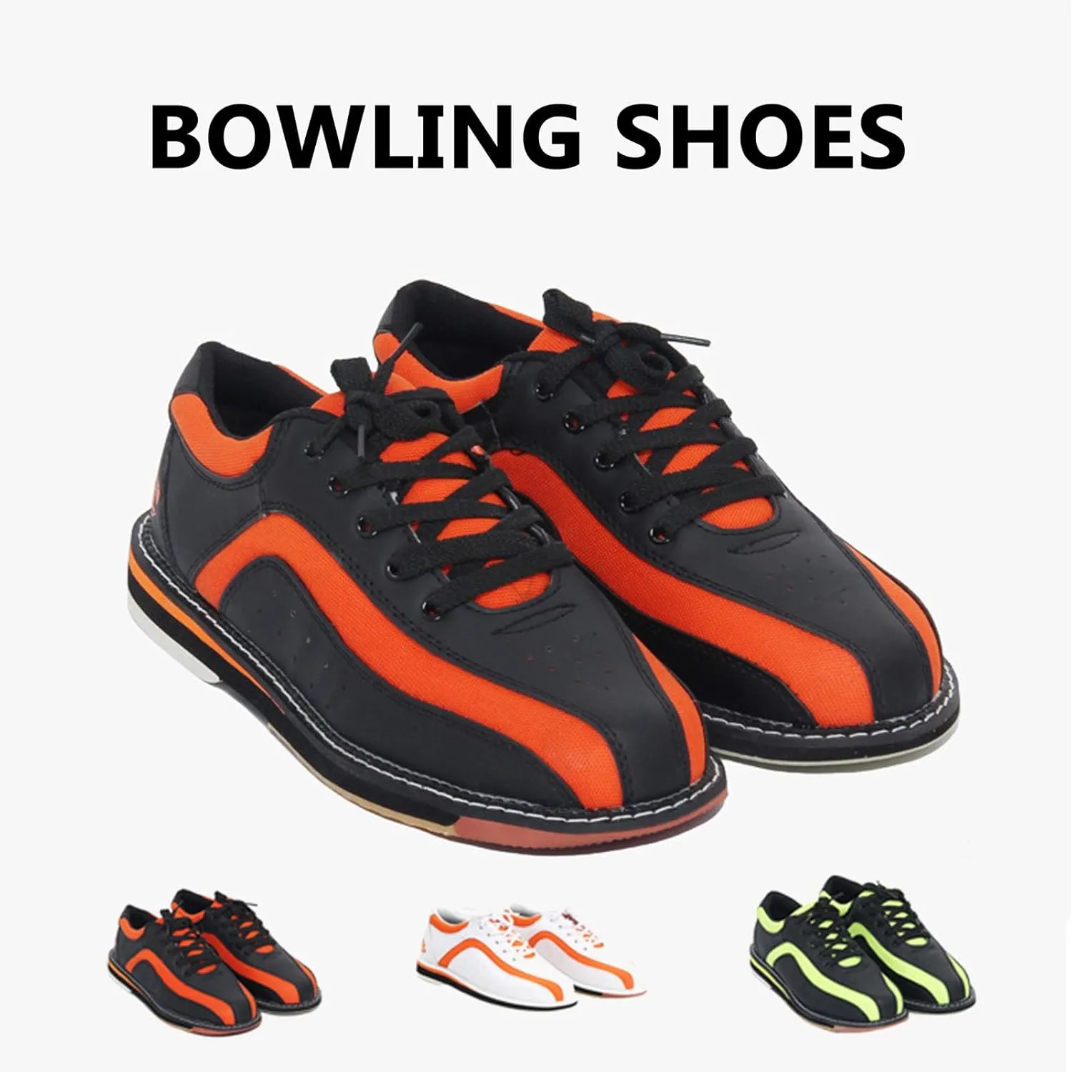 Men Women Professional Bowling Shoes Mesh Lightweight Sneakers Sliding Sole Bowling Shoes for Bowling Stadium