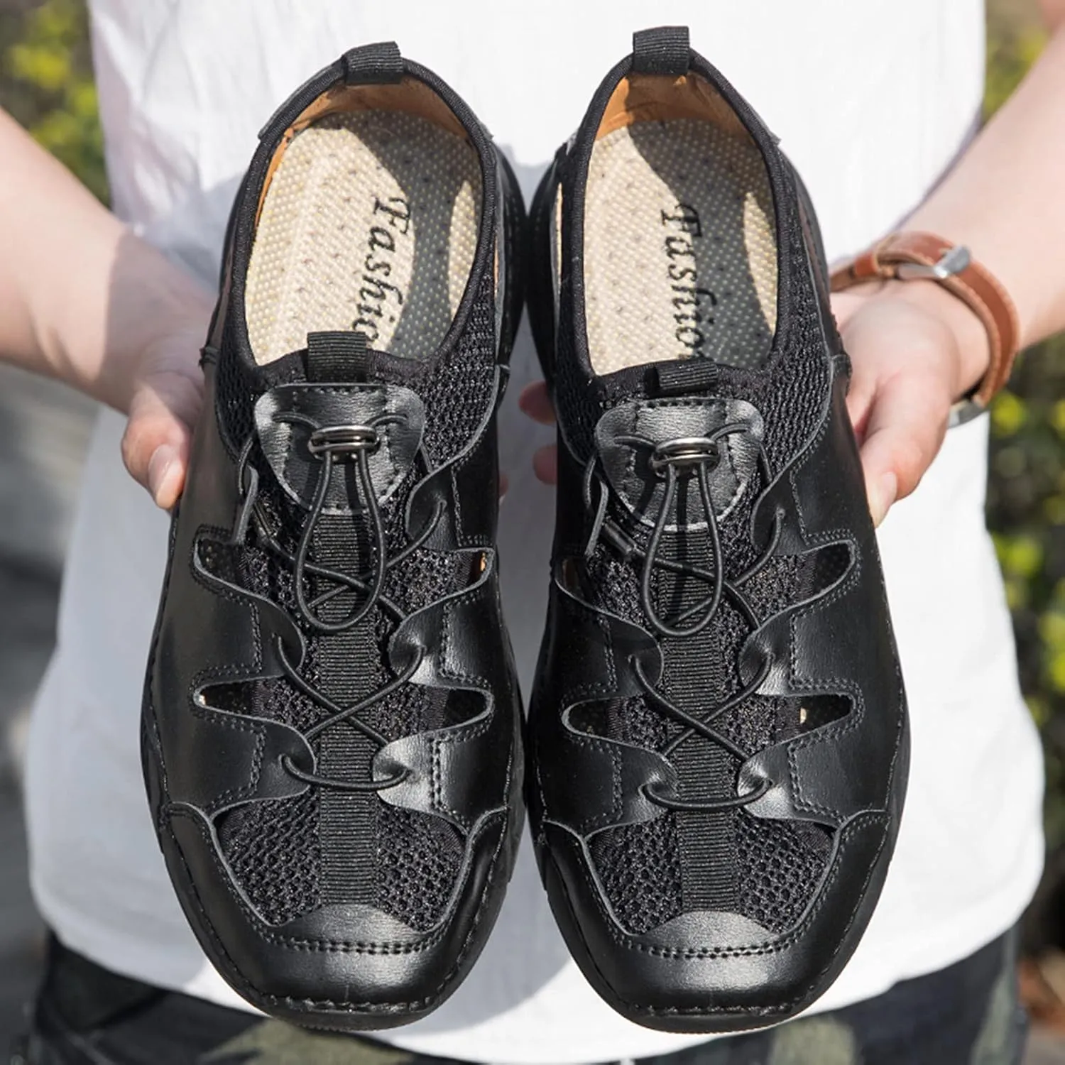 Men's Breathable Casual Shoes Lightweight Non-Slip Hiking Shoes Soft Bottom Outdoor Trekking Hiking Sneakers Backpacking Camping Climbing Shoes