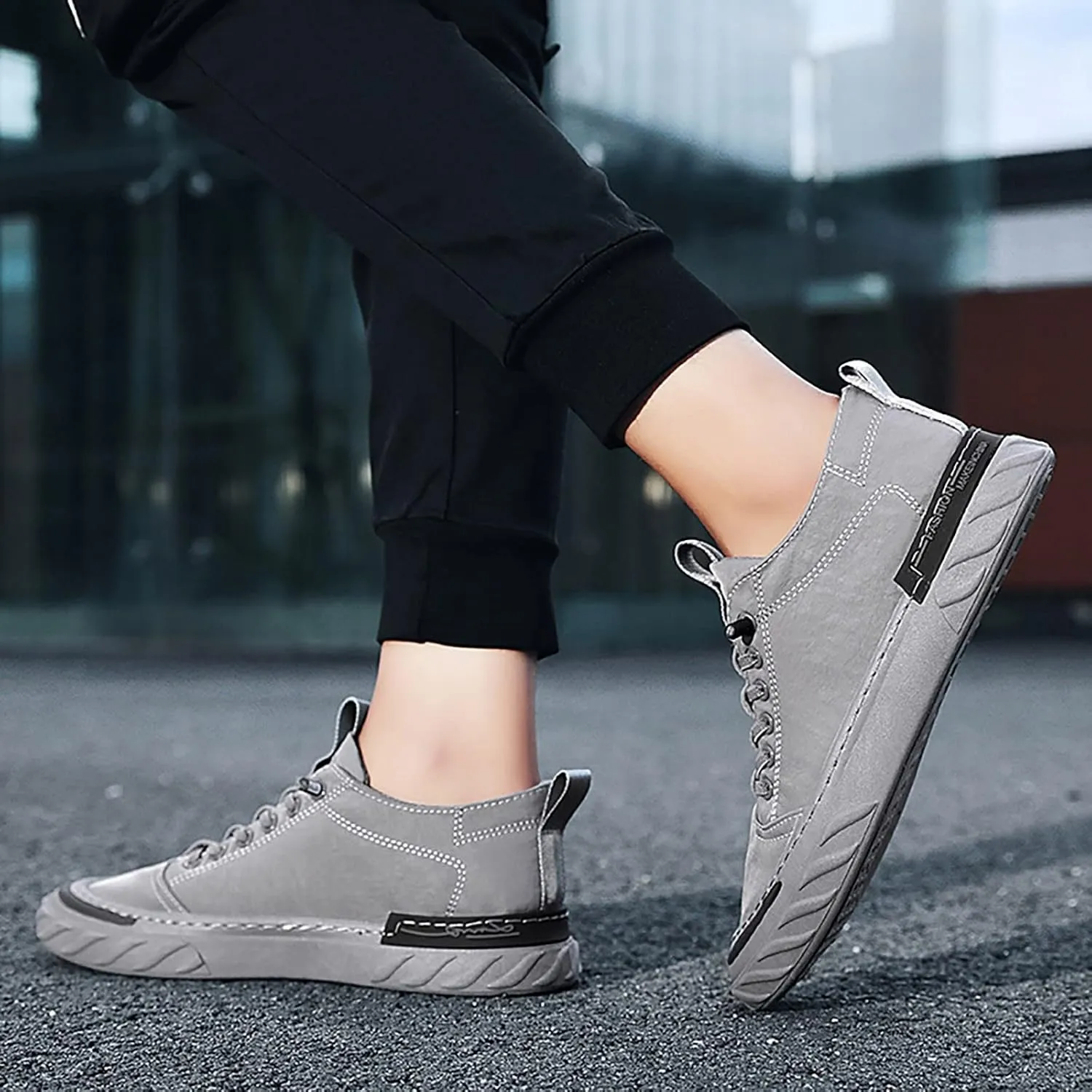 Men's Casual Dress Oxfords Shoes Comfortable Walking Shoes Plantar Fasciitis Leisure Fashion Sneakers