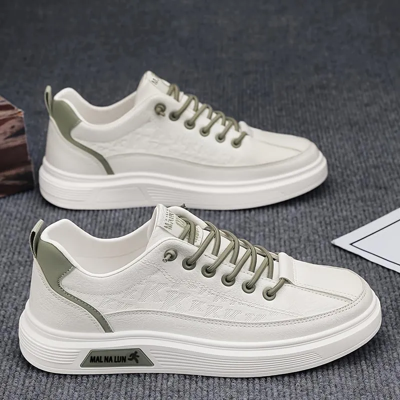 Men's Casual Lace-up Shoes, Comfy Non-Slip Breathable Shoes WithFabric Uppers for Walking Driving, Shoes for All Seasons
