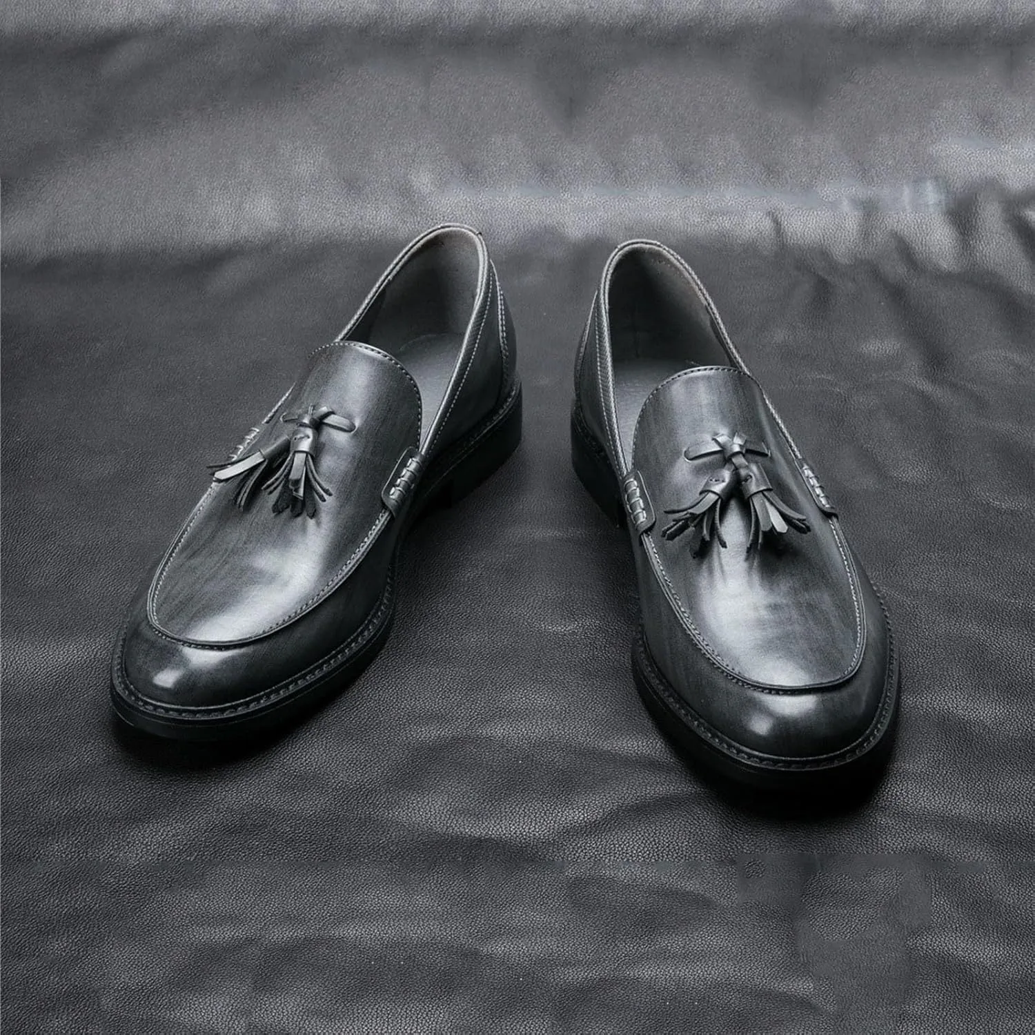 Men's Dress Shoes Slip-On Loafers Formal Leather Shoes for Men