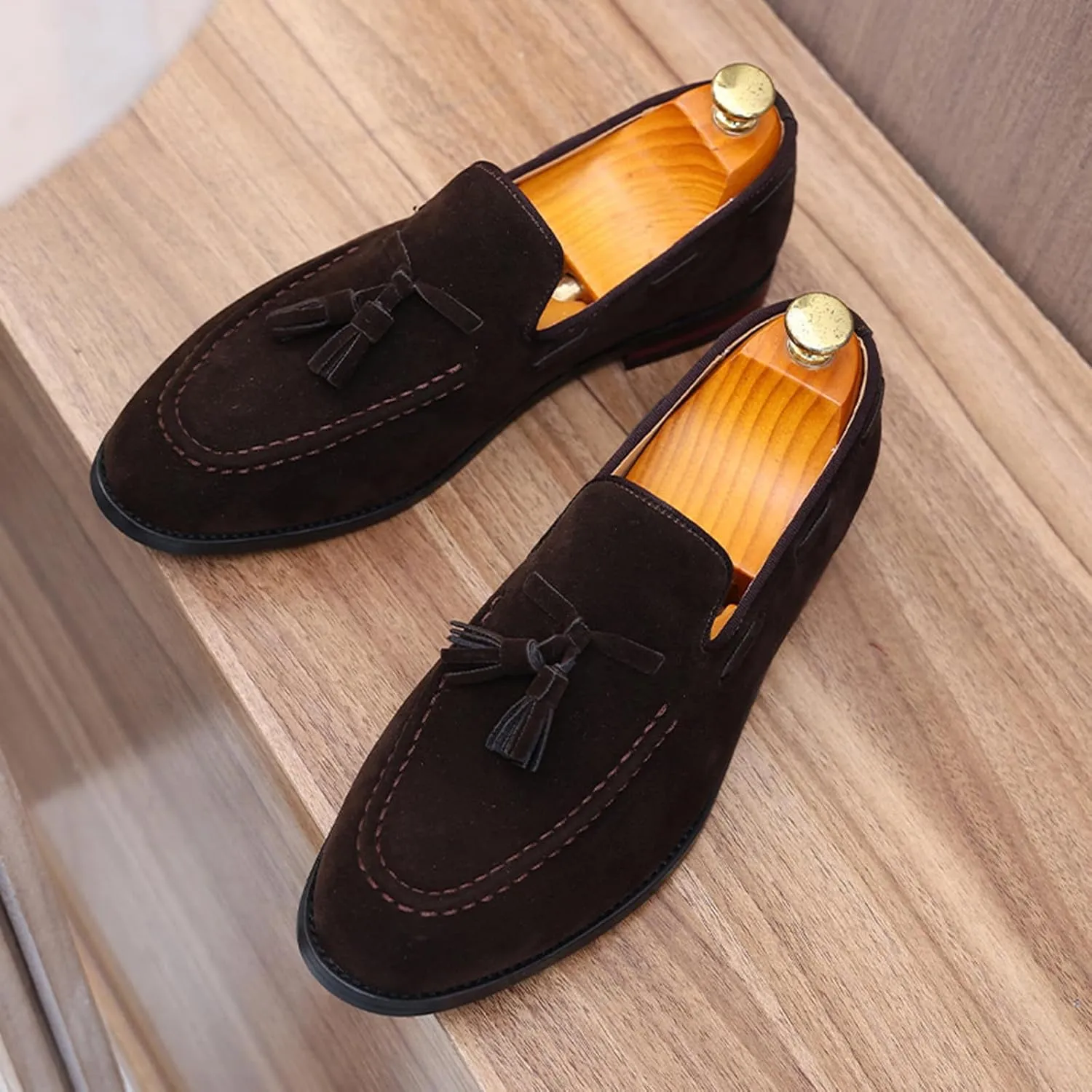 Men's Fashion Classic Loafers Luxury Loafer Shoes and Tassel Wedding Dress Shoes for Men