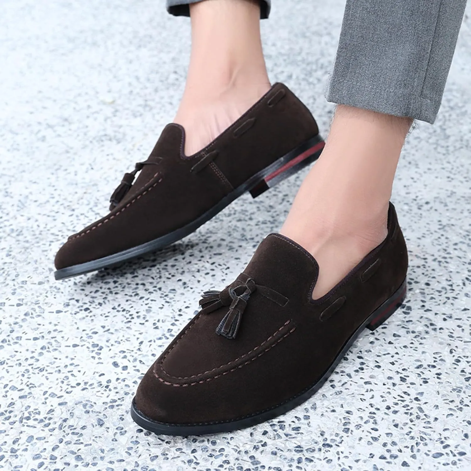 Men's Fashion Classic Loafers Luxury Loafer Shoes and Tassel Wedding Dress Shoes for Men