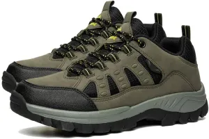 Men's Hiking Shoes Outdoor Breathable Walking Sneakers Lightweight Non-Slip Trekking Training Walking Camping