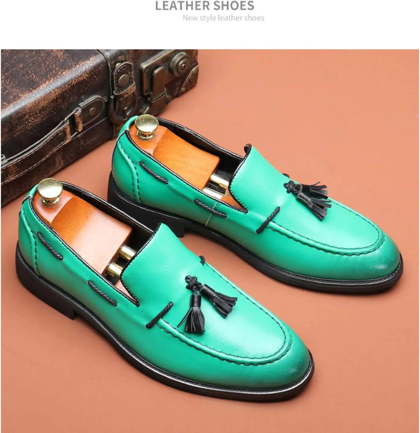 Mens Loafers Slip-On Dress Shoes Tassel Driving Shoes Classic Tuxedo Shoes Casual Oxford Shoes