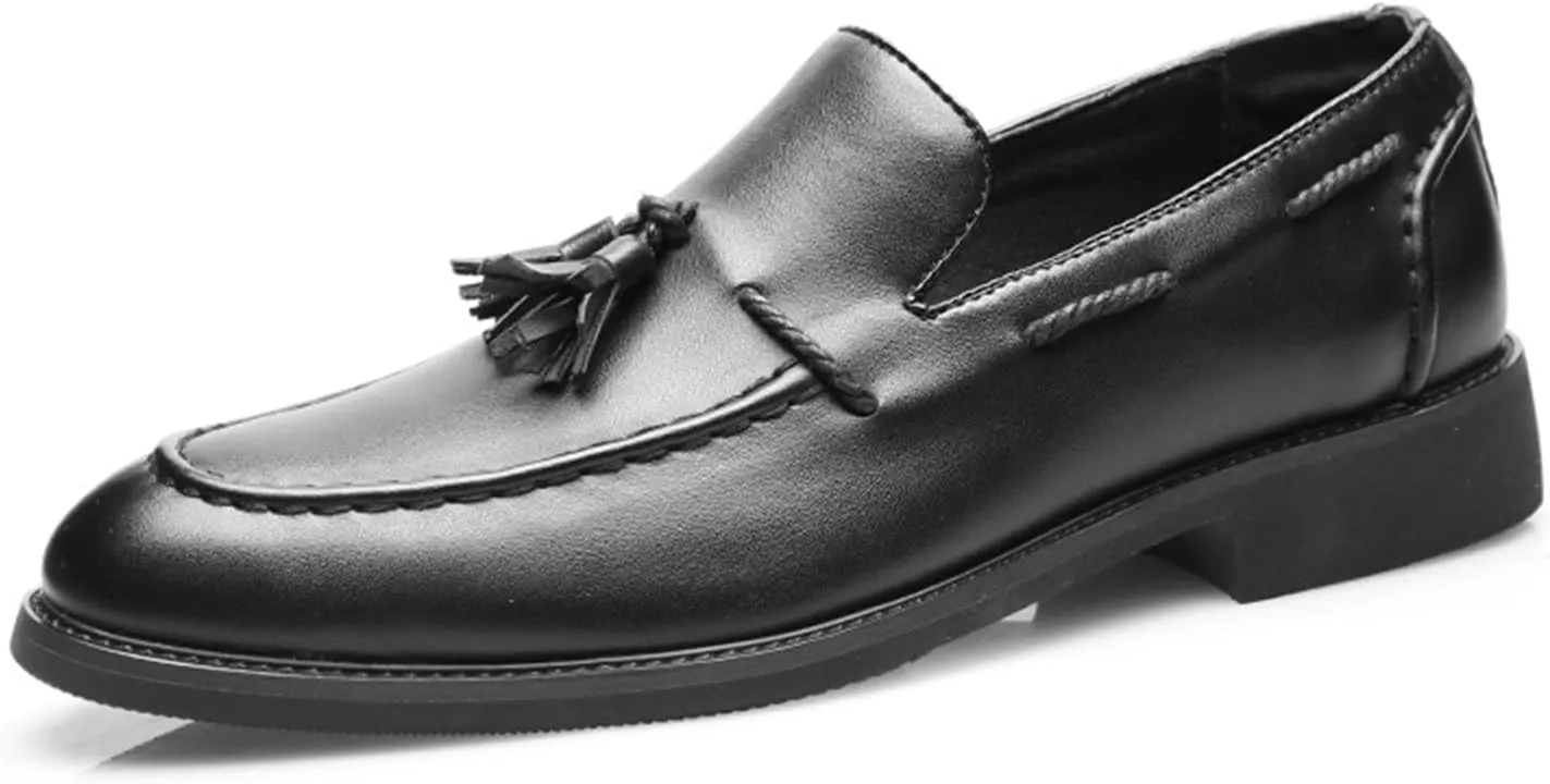 Mens Loafers Slip-On Dress Shoes Tassel Driving Shoes Classic Tuxedo Shoes Casual Oxford Shoes