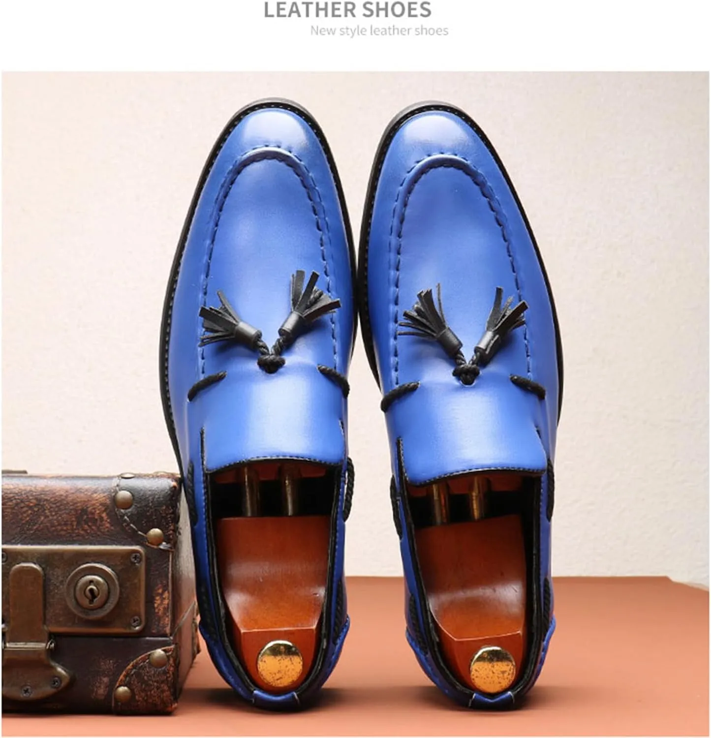 Mens Loafers Slip-On Dress Shoes Tassel Driving Shoes Classic Tuxedo Shoes Casual Oxford Shoes