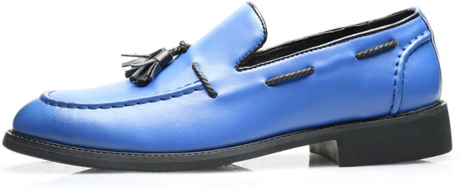 Mens Loafers Slip-On Dress Shoes Tassel Driving Shoes Classic Tuxedo Shoes Casual Oxford Shoes