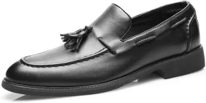 Mens Loafers Slip-On Dress Shoes Tassel Driving Shoes Classic Tuxedo Shoes Casual Oxford Shoes