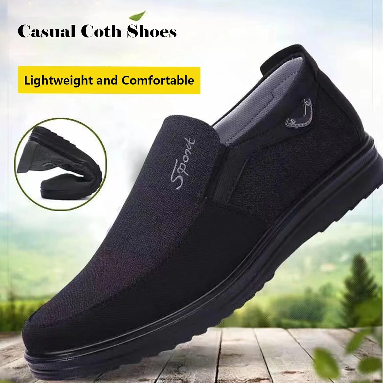 Men's Loafers Slip On Sneakers Boat Walking Fashion Shoes Classcial Comfortable Stylish Lightweight Casual Shoes for Men, Extra Wide Walking Shoes