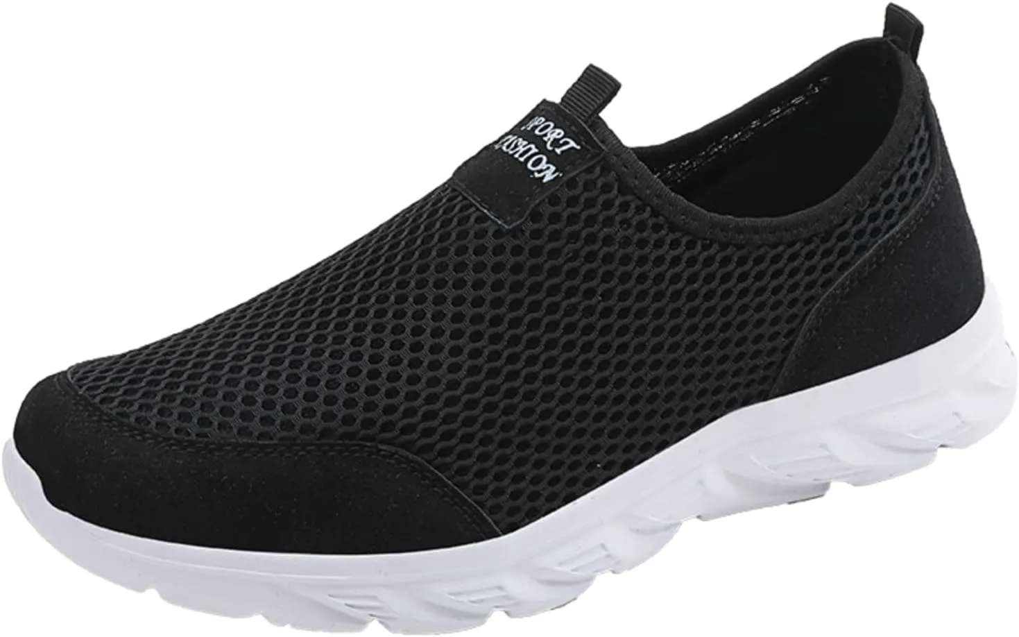 Men's Walking Shoes Comfortable Orthopedic Slip-On Shoes Wide Width Sneakers Running Athletic Tennis Gym Sneakers