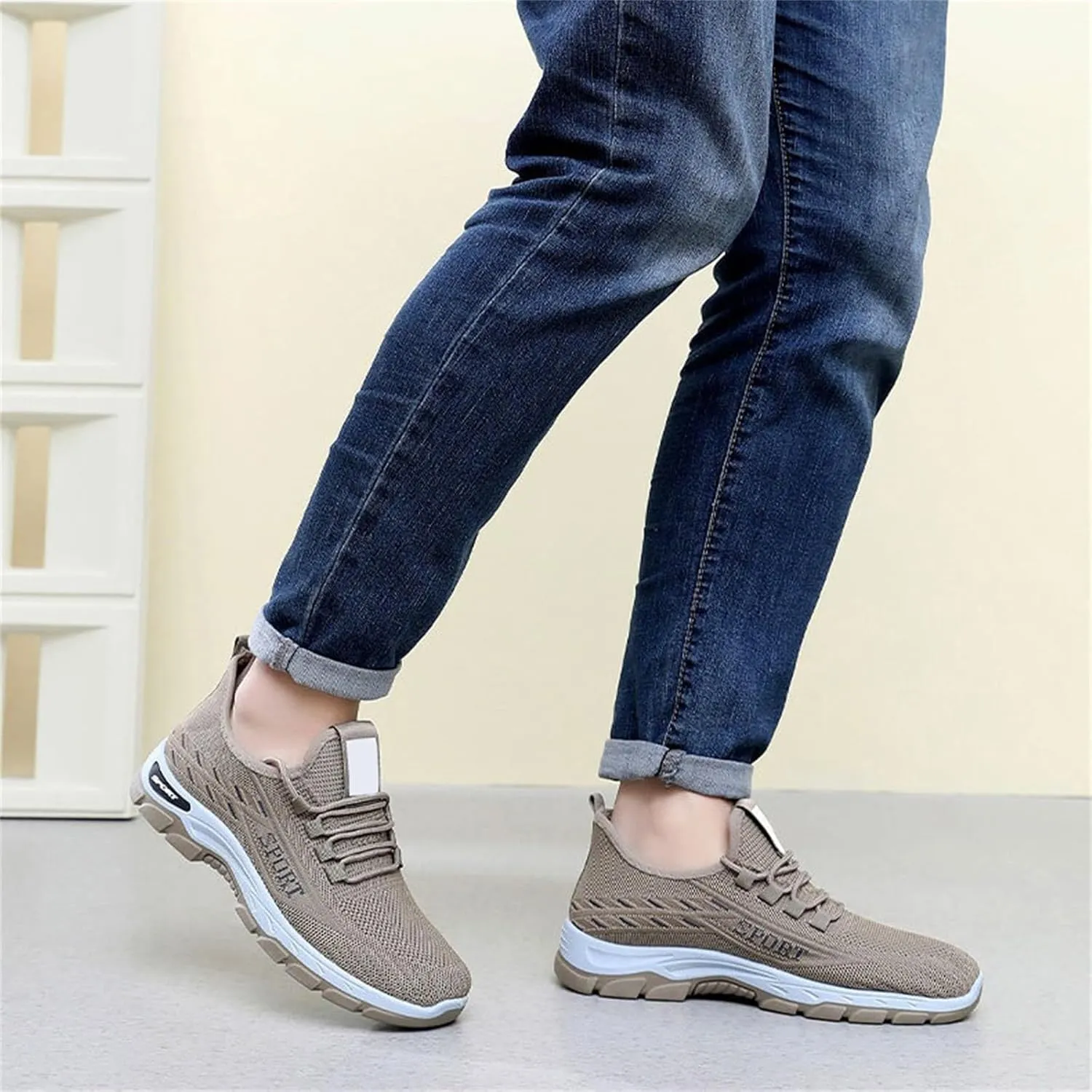 Mmoneyake Womens Slip On Sneakers Lightweight Tennis Shoes Non Slip Gym Workout Shoes Breathable Mesh Walking Sneakers Wide Toe Box Shoe Wide Width Sneaker Work Shopping Travel