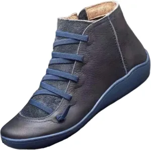 Nine Womens Boots No Heel 2024 New Arch Support Boots Fashion Side Zipper Vintage Retro Thin Womens Socks for Boots